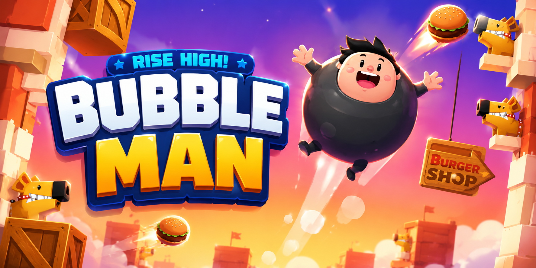 RISE HIGH! BUBBLE MAN ゲーム画面
