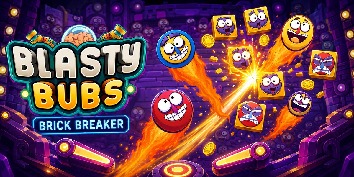 BLASTY BUBS BRICK BREAKER ゲーム画面